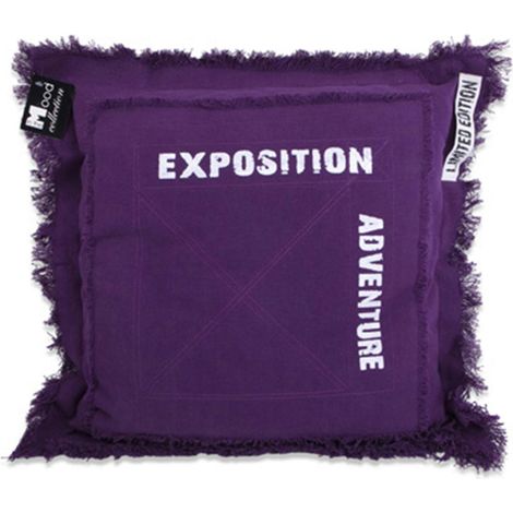 Coussin violet Adventure