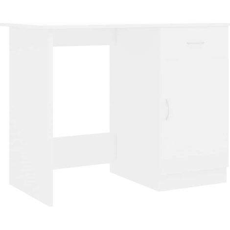 Maison Exclusive - Schreibtisch Weiß 100×50×76 cm Holzwerkstoff (1/5)