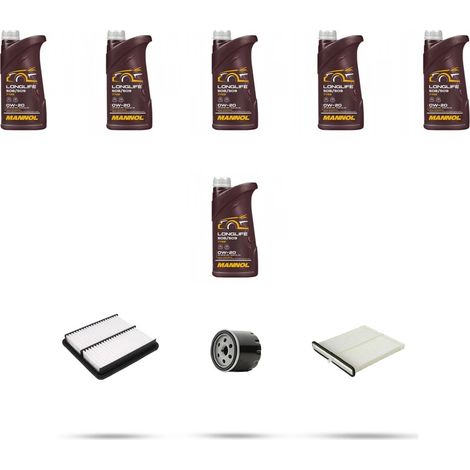 Kit tagliando 3 FILTRI e 6L OLIO compatibile con Mazda Cx-3 (DK) 2.0 Skyactiv-G 110kw dal 2015 (1/4)