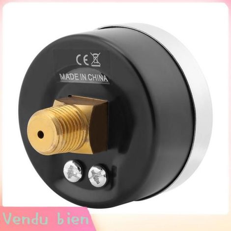Manomètre 1/8NPT Manomètre Testeur de Pression D'eau Hydraulique pour Compresseur D'air Régulateur RV 0-160PSI (1/4)