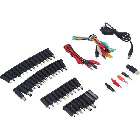 Packung mit 58 universellen, multifunktionalen Netzteilen für HP Laptops. (1/5)