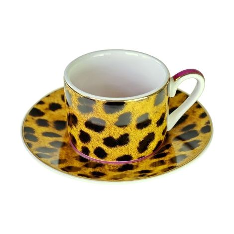 Tazza da caffè Jungle Love 90 ml Stampa Leopardata