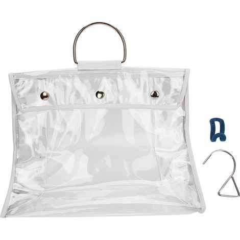 Transparente, wasserdichte Aufbewahrungstasche, feuchtigkeitsbeständige Schrankabdeckung, tragbarer Organizer mit USB-C-Anschluss (1/5)