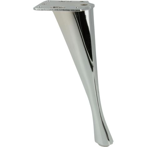 Pied de meuble style épingle chromée argentée 23 cm (1/4)