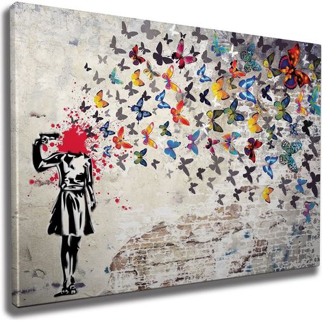 Decorazione artistica da parete con stampa su tela Painting Multicolore (1/5)