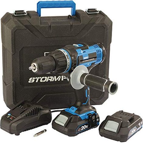 Trapano combinato Draper Storm Force® 20V, 2 batterie da 2,0Ah, 1 caricatore Draper Tools (1/4)