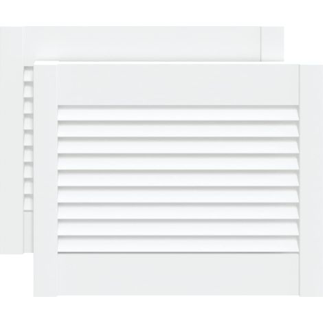 Maison Exclusive - Ante a Lamelle 2 pz Bianche 39,5x49,4 cm in Legno di Pino