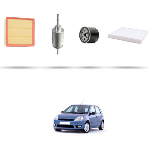 Kit tagliando 4 filtri compatibile con Ford Fiesta V 1.25 55kw dal 2002 (1/5)