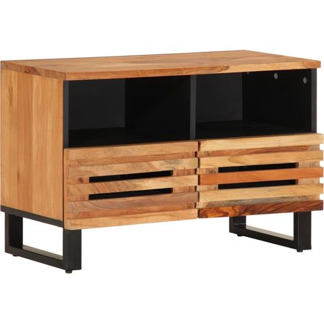 TV-Schrank 70x34x46 cm Massivholz Akazie