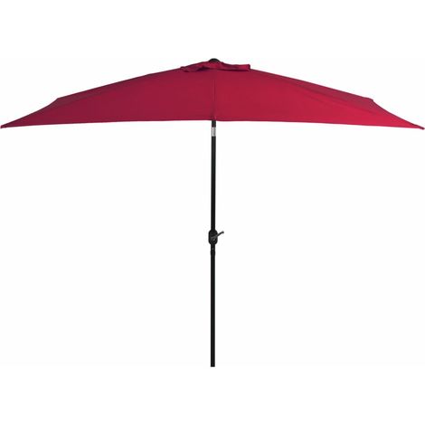 Parasol avec mât en métal 300x200 Bordeaux (1/5)