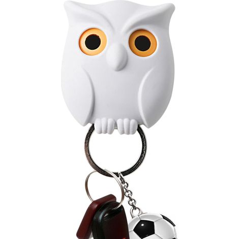 magnétique hibou Porte clés mural en résine range vêtements