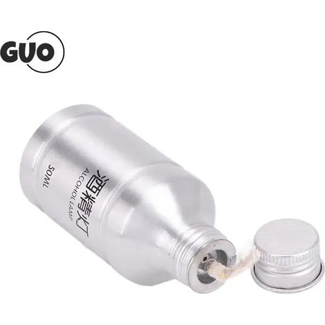 Réchaud à alcool métallique vide pour chimie, brûleur à alcool, lampe à alcool, idéal pour le camping, le chauffage en extérieur, équipement de laboratoire, réchauds de cuisine portables de 50 ml (1/4)