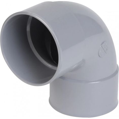 Nicoll – Coude PVC 87°30 FF 110 – Raccord pour plomberie – Filetage femelle – PVC pour évacuations eaux usées