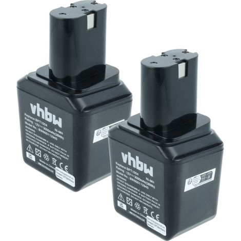 vhbw 2x batteria compatibile con Bosch serie GSR 1a generazione utensile elettrico (3000 mAh, NiMH, 12 V)