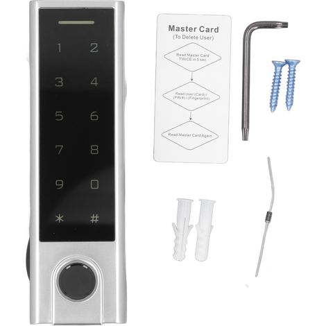Contrôleur d'accès par empreinte digitale BT, clavier de commande métallique étanche pour carte EM 125KHz 13.56MHz