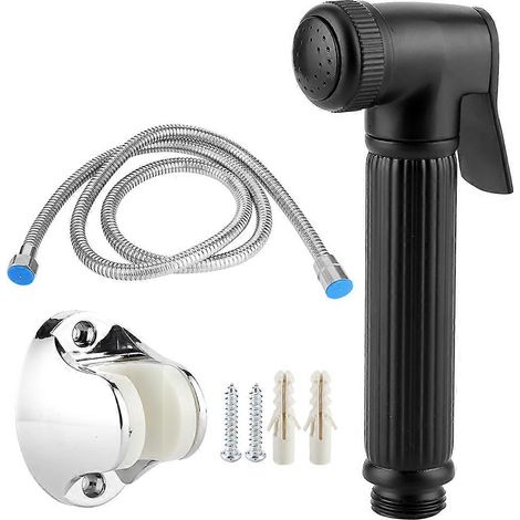 Tragbares Bidet-Duschset mit Schlauch und Halterung – Toiletten-Sprühpistole aus Kupfer, G1/2-Gewinde, Badezimmerzubehör, Komplettset für die Intimhygiene (1/5)
