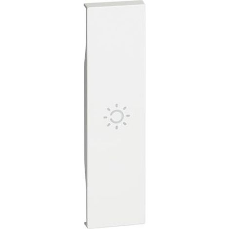 Enjoliveur Living Now avec symbole lumière MyHOMEUp 1 module blanc BTICINO BTKW01A