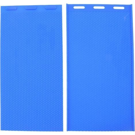 2 pièces Silicone feuille de cire d'abeille bricolage moule doux presse feuille moule outils cire d'abeille Embosser Machine pour l'apiculture (1/5)