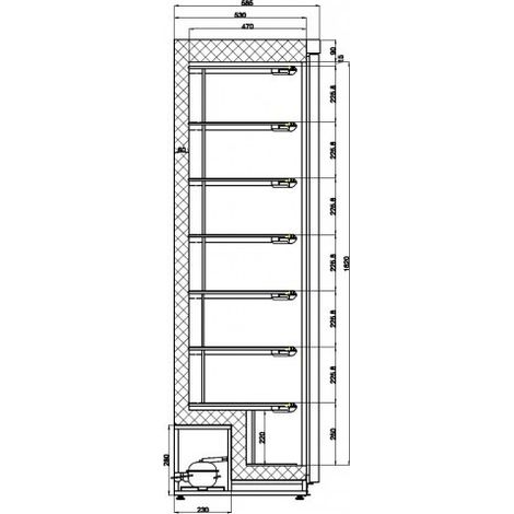 Armoire Réfrigérée Negative Inox - 340 L - Combisteel (1/2)