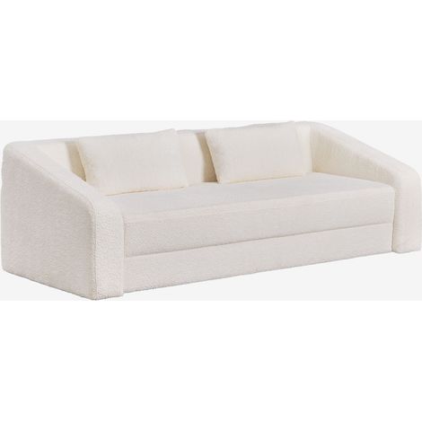 Divano letto Dalila 3 posti in tessuto bouclé SKLUM            