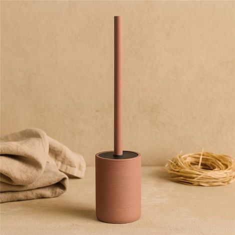Exagonshop Portascopino in poliresina Terracotta Marika