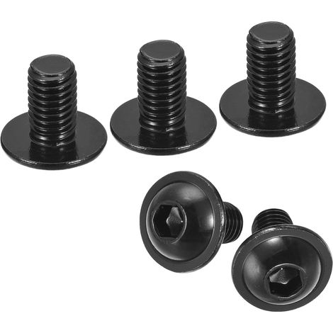 25 Pcs Vis À Tête Cylindrique À Embout Hexagonal M8x14mm (Noir) (1/5)