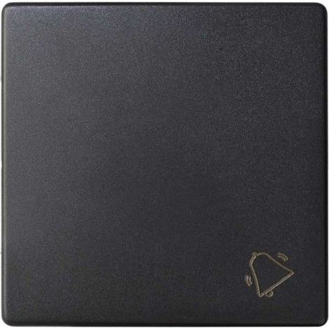 Simon 82 Concept  Tecla individual pulsador con campana negro mate SIMON 8200017-098