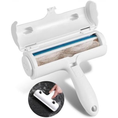 FENOPLASTICABrosse anti-poils pour animaux, adaptée aux chats et aux chiens, brosse de ramassage et d'élimination des poils, brosse magique réutilisable, rouleau anti-poils pour animaux. (1/4)