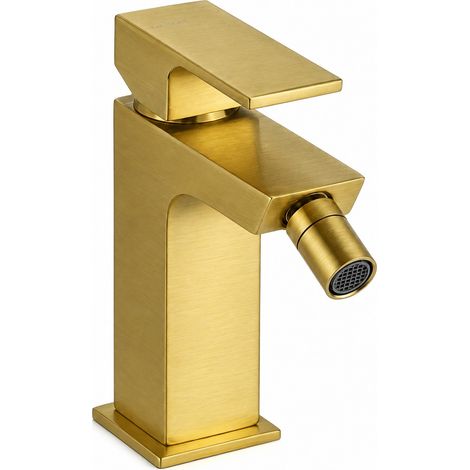 Mitigeur de bidet modèle carré or brossé Gattoni SQUARE 2564/25SG Or brossé (1/3)