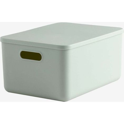 Boîte de rangement en polypropylène 21,5cm x 35 - 24,9 cm – Durable et facile à nettoyer – Pour rangement dressing, bureau, jouets (1/5)