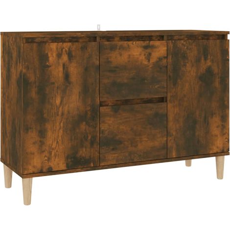 Credenza buffet cassettiera mobile contenitore organizer cucina soggiorno soggiorno 101 x 35 x 70 cm derivati del legno marrone 020030844
