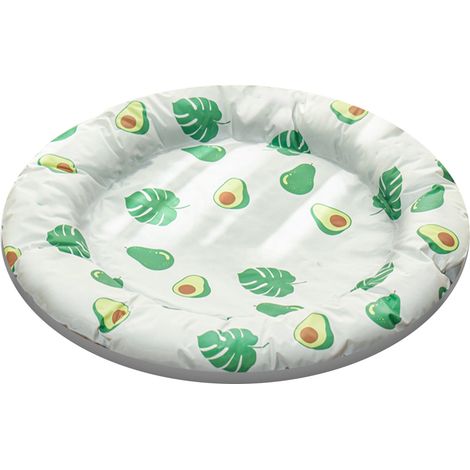 Lit rafraîchissant pour animaux de compagnie, motif mignon, coussin de couchage confortable et respirant pour chats, chiens, avocat (1/5)
