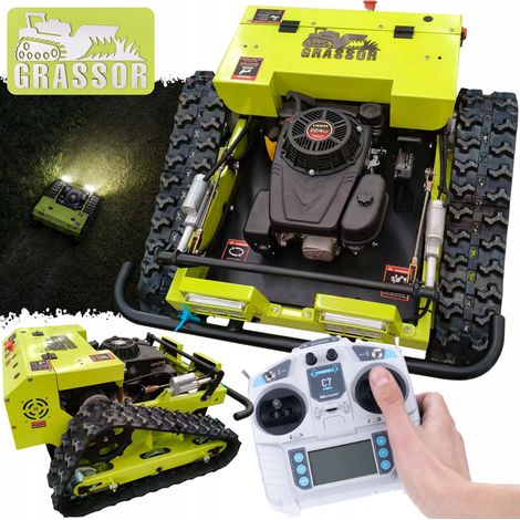 Grassor MultiForce 550T-G10S – Robot Tondeuse Hybride Chenilles 550 mm Loncin 224cc 10HP 2200W Pente 60° (1/5)