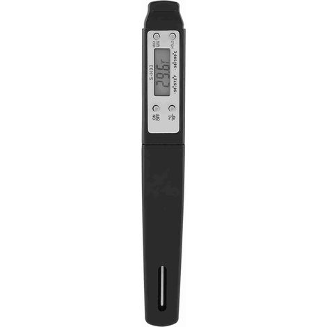 Termómetro digital instantáneo para alimentos con sonda para carne, ideal para cocinar, asar a la parrilla y hornear (negro) (1/5)