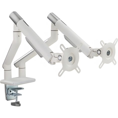 Soporte de escritorio con resorte, brazo doble, soporte de escritorio, blanco HDWR SolidHand-BS02 (1/5)