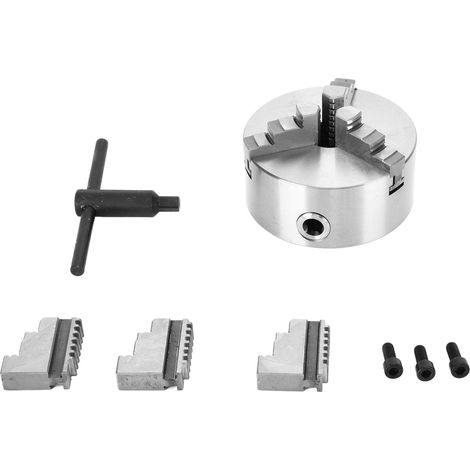 Kit de pièces de rechange pour mandrin de tour à centrage automatique en métal à 3 mâchoires avec clé K11-125 (1/5)