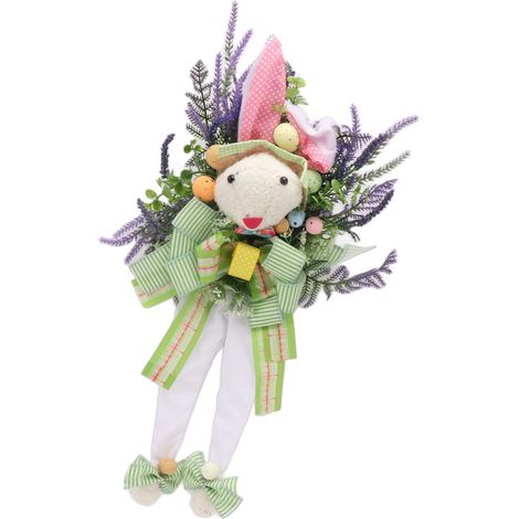 Wanddeko in Hasenform, künstliche Osterhasen-Deko, leichte Hasenfigur für Zuhause, Garten, Büro (1/5)