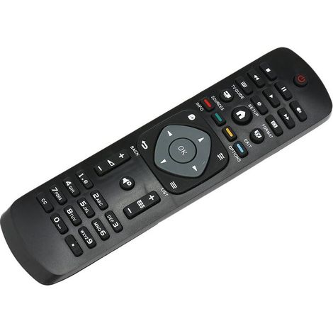 Remplacement universel de contrôleur intelligent sans fil de télécommande de TV pour PHILIPS LCD TV Smart Digital HDTV noir (1/5)