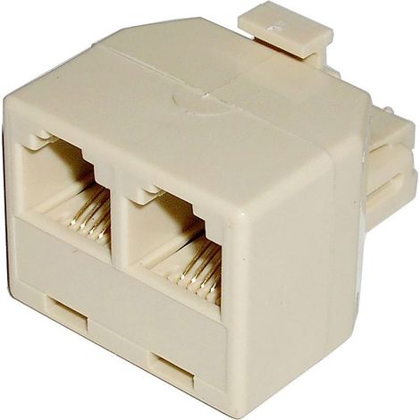 Compact RJ11 doubleur (1 x RJ11-M 2 x RJ11-H) (1/2)