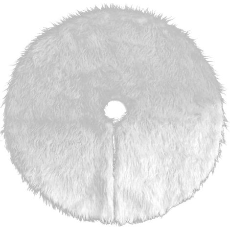 Coperta per albero di Natale. coperta per albero di Natale forma rotonda fiocco di neve bianco peluche albero di Natale tappetino di supporto per le decorazioni natalizie. decorazioni gonna albero di (1/5)