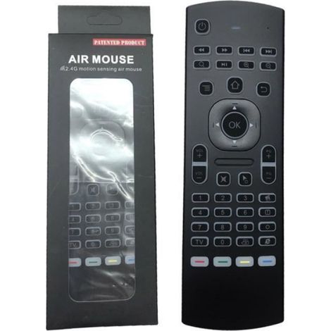 Télécommande Clavier 2,4 GHz Rétroéclairage 81 Touches Pour Android TV IPTV Box TV 1 Pièce (1/4)