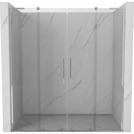 Mexen Velar L Duo porte doccia scorrevoli 170 cm, trasparente, cromo - 871-170-003-02-01 (1/5)