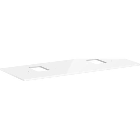 hansgrohe Xelu Q Console avec 2 découpes, 1360x550, pour vasque à (1/3)