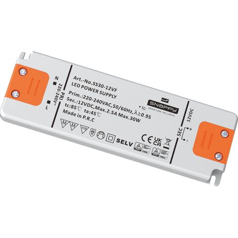 Alimentation LED 12V DC 30W IP20 ARIC 52065