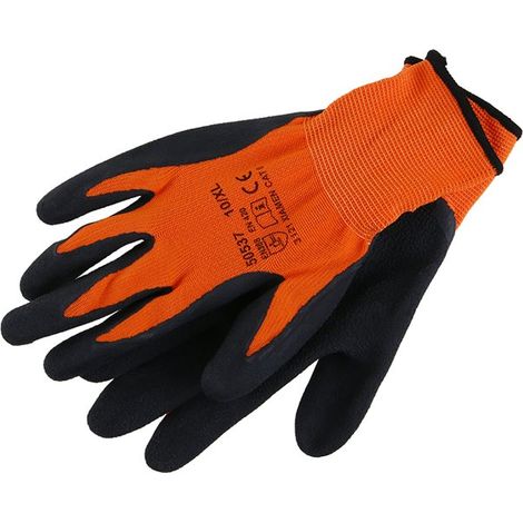 Guantes de nailon LEVIOR bañados en espuma de LÁTEX talla 10 50537.01