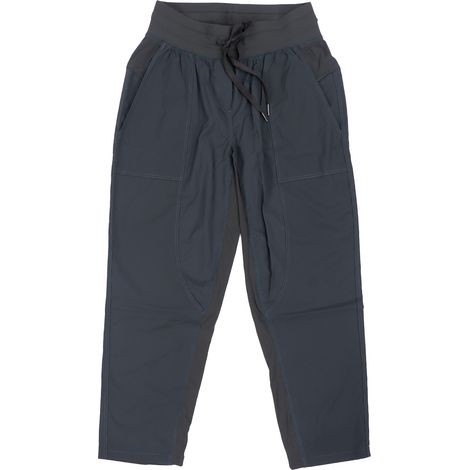 Pantalon de jogging fitness femme nylon respirant, coulisse décontracté pour course cyclisme (Vert Noir) Taille L (1/5)
