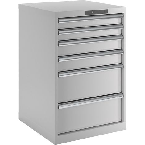 LISTA, Armoire à tiroirs avec 6 tiroirs, l x p x h 564 x 572 x
