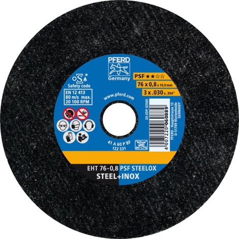 Pferd PSF STEELOX disco de corte 76 mm gris (1/3)