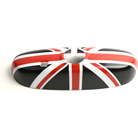 (Black Jack) Compatible avec MINI Cooper JCW S One F54 F55 F56 F60 Countryman, coque de rétroviseur intérieur Union Jack, autocollants et accessoires de voiture.