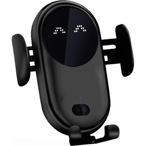 Chargeur sans Fil de Voiture, Support de téléphone de Voiture pour Prise d'air, Support de téléphone de Voiture Universel Station de Charge inductive pour Voiture (Noir) (1/4)